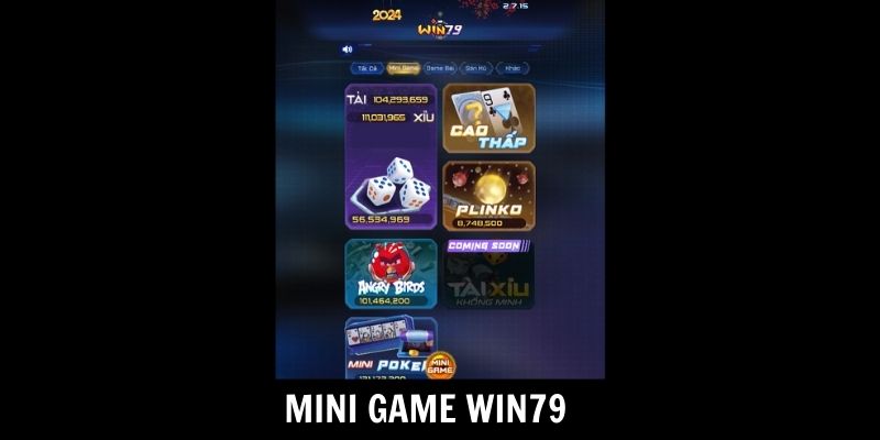 Khám phá sảnh Mini game Win79 cùng những tính năng độc đáo